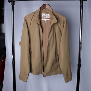 St Johns Bay Mens Beige Nylon Jacket Size Large